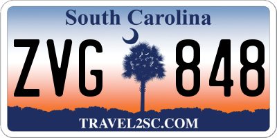 SC license plate ZVG848