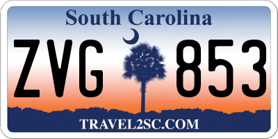 SC license plate ZVG853