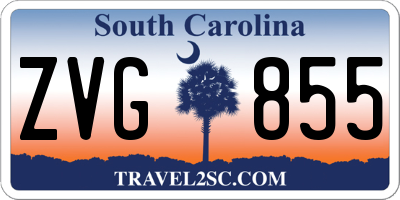 SC license plate ZVG855