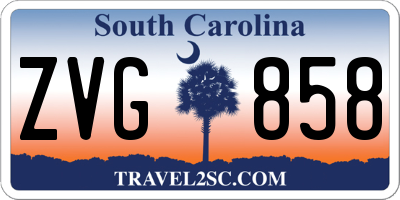 SC license plate ZVG858