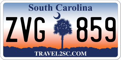 SC license plate ZVG859