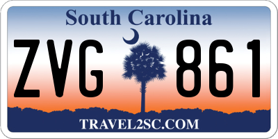 SC license plate ZVG861