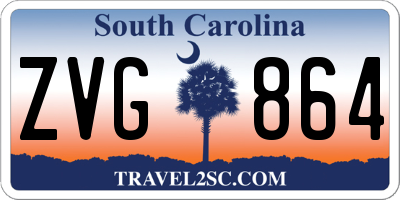 SC license plate ZVG864