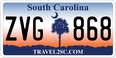 SC license plate ZVG868