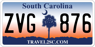 SC license plate ZVG876