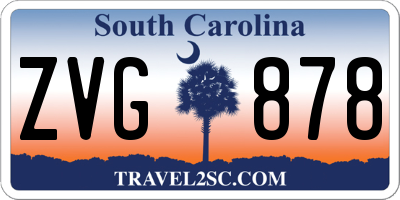 SC license plate ZVG878