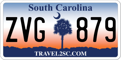 SC license plate ZVG879