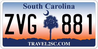 SC license plate ZVG881