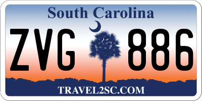 SC license plate ZVG886