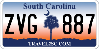 SC license plate ZVG887