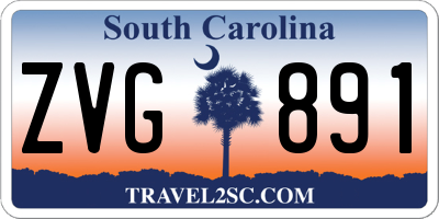 SC license plate ZVG891