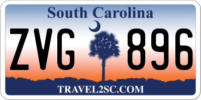SC license plate ZVG896