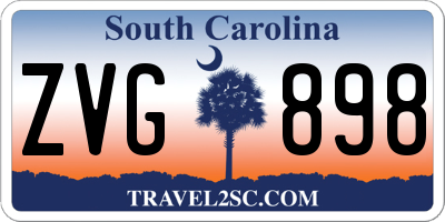 SC license plate ZVG898