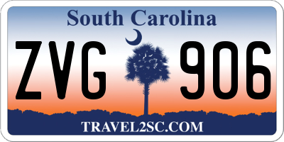 SC license plate ZVG906