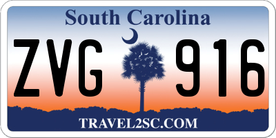 SC license plate ZVG916