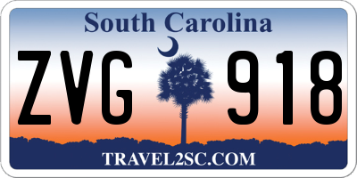 SC license plate ZVG918