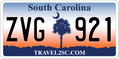 SC license plate ZVG921
