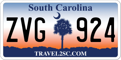 SC license plate ZVG924