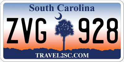 SC license plate ZVG928