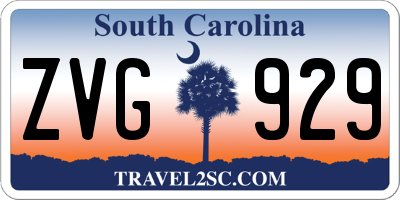 SC license plate ZVG929