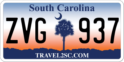 SC license plate ZVG937