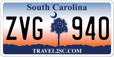 SC license plate ZVG940