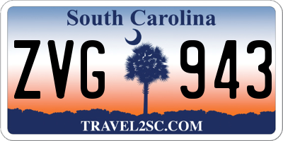 SC license plate ZVG943