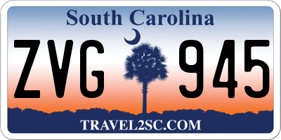 SC license plate ZVG945