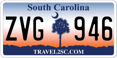 SC license plate ZVG946