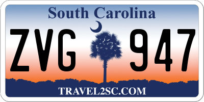 SC license plate ZVG947