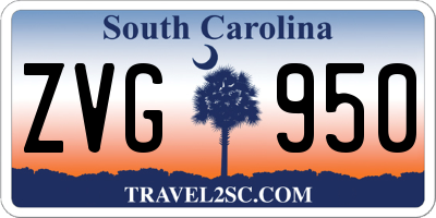 SC license plate ZVG950