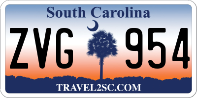 SC license plate ZVG954