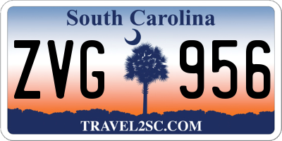 SC license plate ZVG956