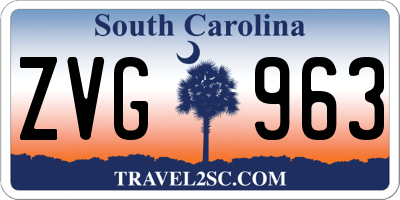 SC license plate ZVG963