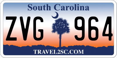 SC license plate ZVG964