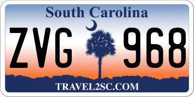 SC license plate ZVG968