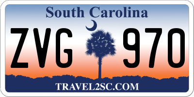 SC license plate ZVG970