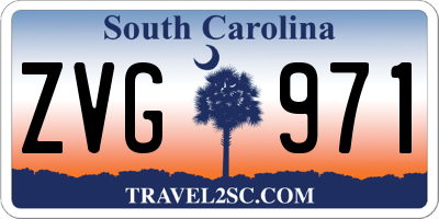 SC license plate ZVG971