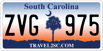 SC license plate ZVG975
