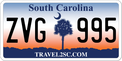 SC license plate ZVG995