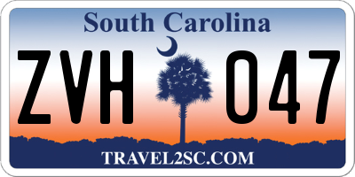 SC license plate ZVH047