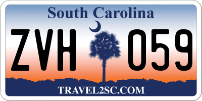 SC license plate ZVH059