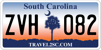 SC license plate ZVH082