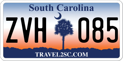 SC license plate ZVH085