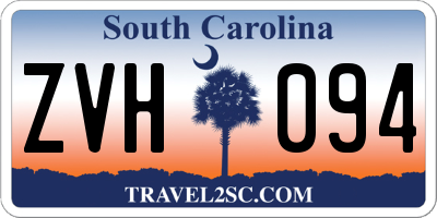 SC license plate ZVH094
