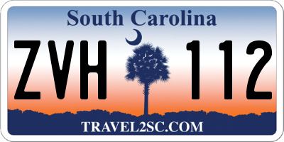SC license plate ZVH112