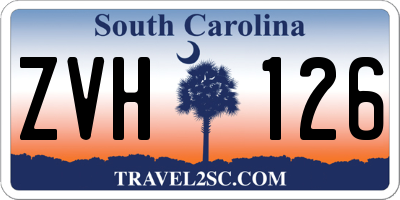 SC license plate ZVH126
