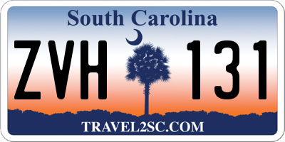SC license plate ZVH131