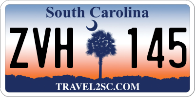 SC license plate ZVH145