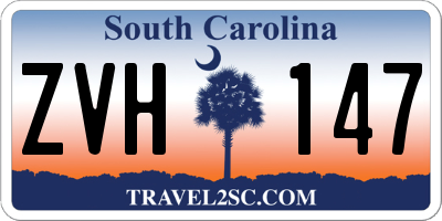 SC license plate ZVH147